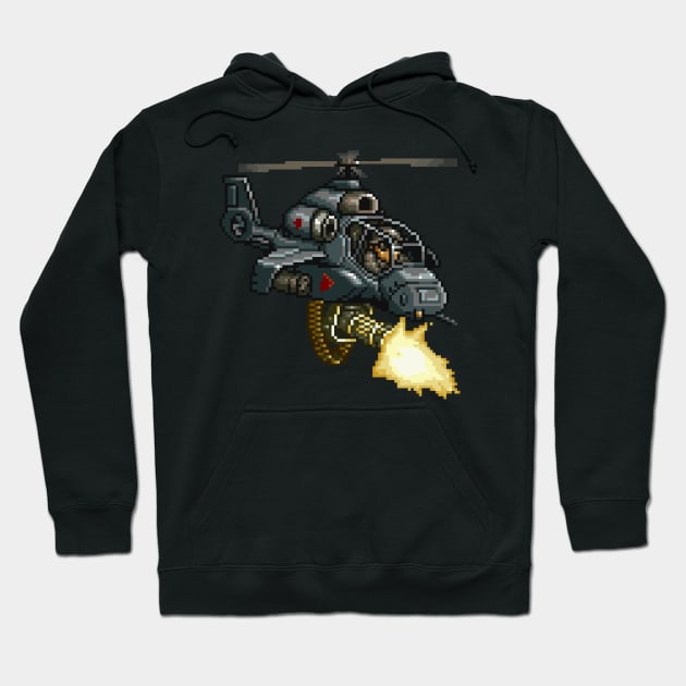 Metal Slug Helicopter Hoodie by GraphicGibbon